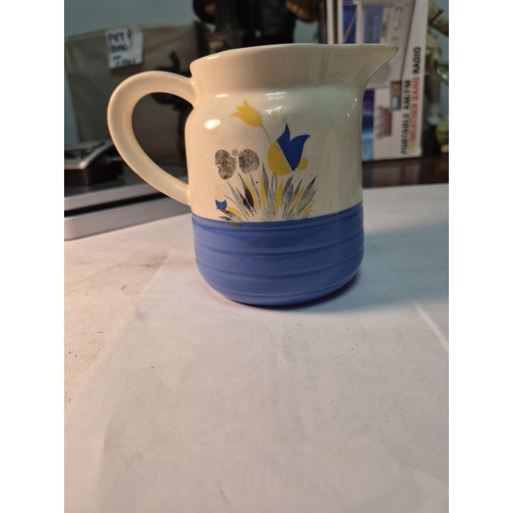 Pitcher From Universal Pottery Made In USA Vintage Cambridge Ohio